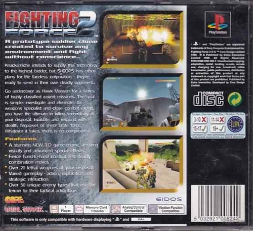 Fighting Force 2 - PS1 (B Grade) (Genbrug)